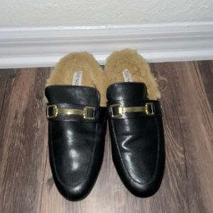 Steve madden black mules